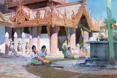 Prayer on the Pagoda Platform, Prome by Robert George Talbot Kelly